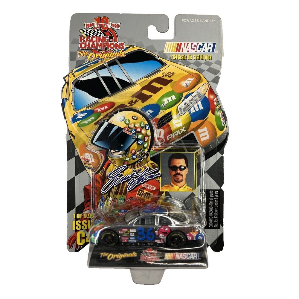 Ernie Irvan Racing Champions 1999 M&M'S Pontiac Chrome Chase Car 1/64